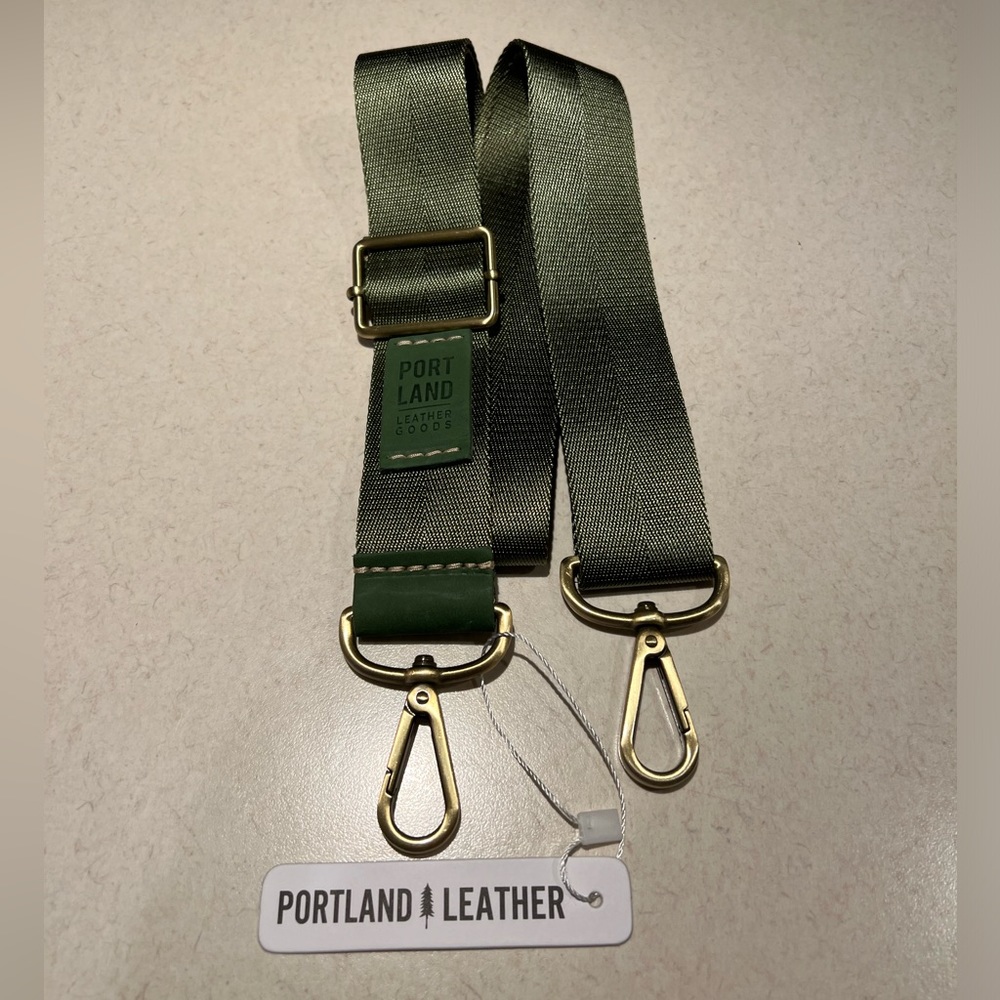 Portland Leather, HERRINGBONE STRAP, COLOR: PISTACHIO NWT